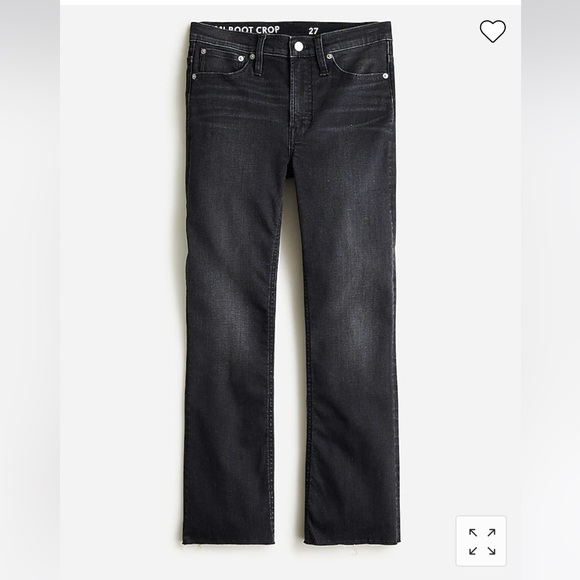J.Crew Billie Demi Crop Jeans in Charcoal - Picture 5 of 5